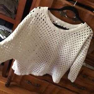 CAbi slouchy quarter sleeve sweater